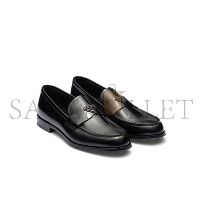 PRADA BRUSHED LEATHER LOAFERS 2DB205